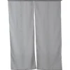 Vitrage droit passe tringle uni gris 60x160 cm x2