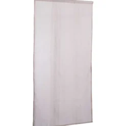 Vitrage droit passe tringle uni taupe 60x160 cm x2