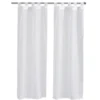 Vitrage passe tringle x2 blanc uni 60x160cm