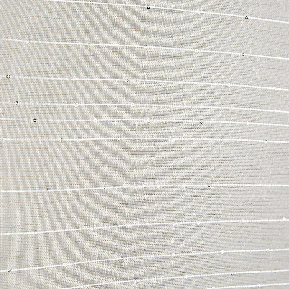 Vitrage passe tringle x2 effet sequin taupe 60x90cm