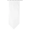 Vitrage à pattes voile uni blanc finition pointe pompon 60x160 cm x2
