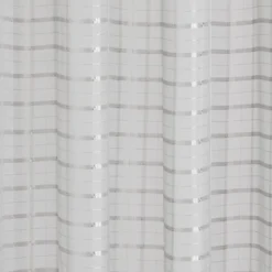 Voilage à motif rayures effet perle 140x240 cm