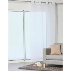 Voilage à oeillets blanc