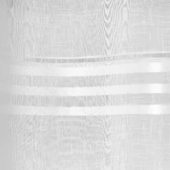 Voilage à oeillets fantaisie blanc 140x260cm