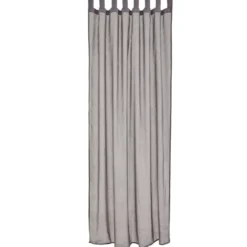 Voilage à oeillets gris foncé 140x240cm