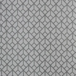 Voilage à oeillets imprimé graphique gris 140x240 cm