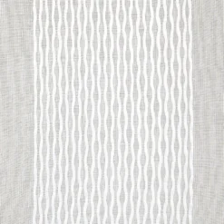 Voilage à oeillets jacquard bande verticale blanc