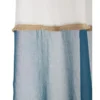 Voilage polyester 140x240cm bicolore beige et bleu
