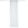 Voilage polyester 140x240cm imprimé bleu