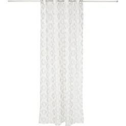 Voilage polyester 140x240cm jacquard beige