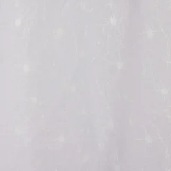 Voilage polyester 140x240cm motif floral blanc