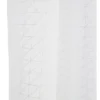 Voilage polyester 140x240cm motif géométrique blanc