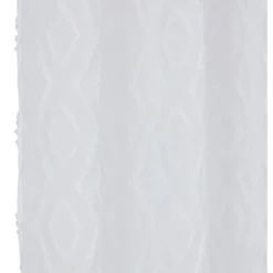 Voilage polyester 140x240cm tuffeté blanc