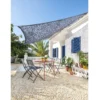 Voile d'ombrage ajouré Corse carré gris 300x300cm