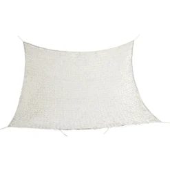 Voile d'ombrage carré ajouré Corse gris taupe 100% polyester 300x300cm