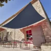 Voile d'ombrage rectangulaire Gala 300x400cm gris