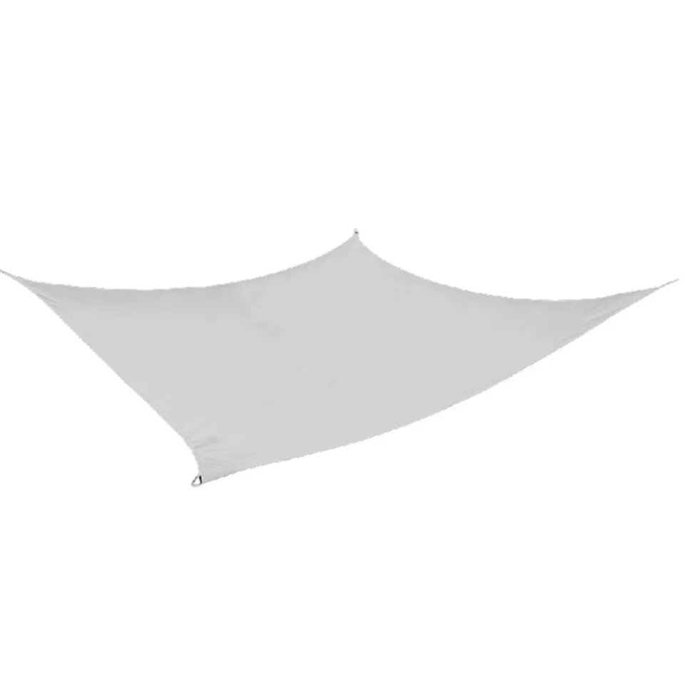 Voile d'ombrage rectangulaire Gala gris 400x300 cm