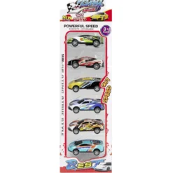 Voiture x6 en métal 7,5x3,5xH2cm