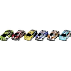 Voiture x6 en métal 7,5x3,5xH2cm