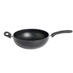 Wok tous feux sauf induction aluminium noir Ø28cm